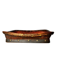 Large Mid-Century Philippine Ifugao Winnowing Tray - 24" x 25" square