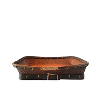 Large Mid-Century Philippine Ifugao Winnowing Tray - 24" x 25" square