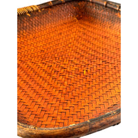 Large Mid-Century Philippine Ifugao Winnowing Tray - 24" x 25" square