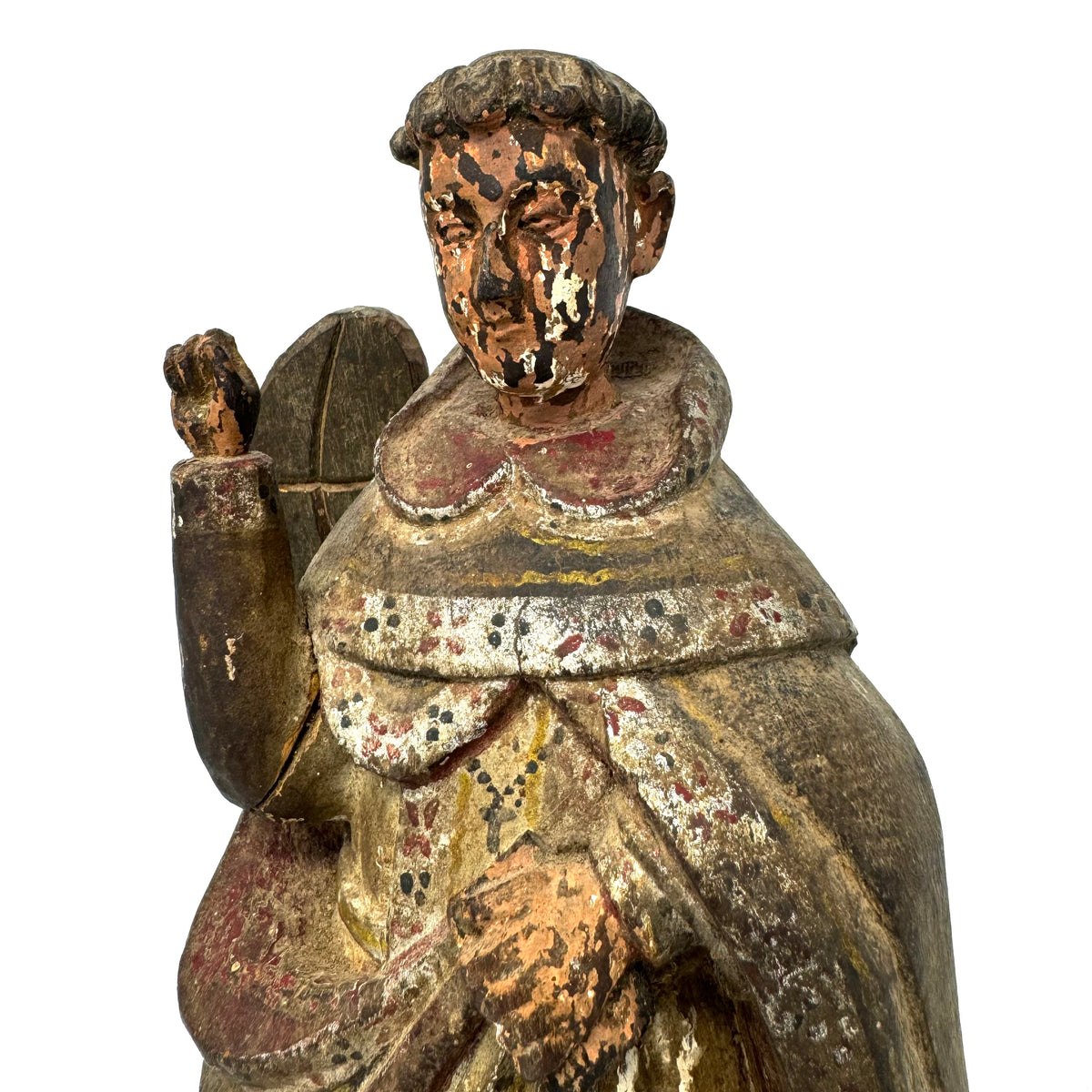 Early Spanish Colonial Philippine Santo of San Vicente Ferrer - 11" H