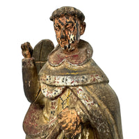 Early Spanish Colonial Philippine Santo of San Vicente Ferrer - 11" H