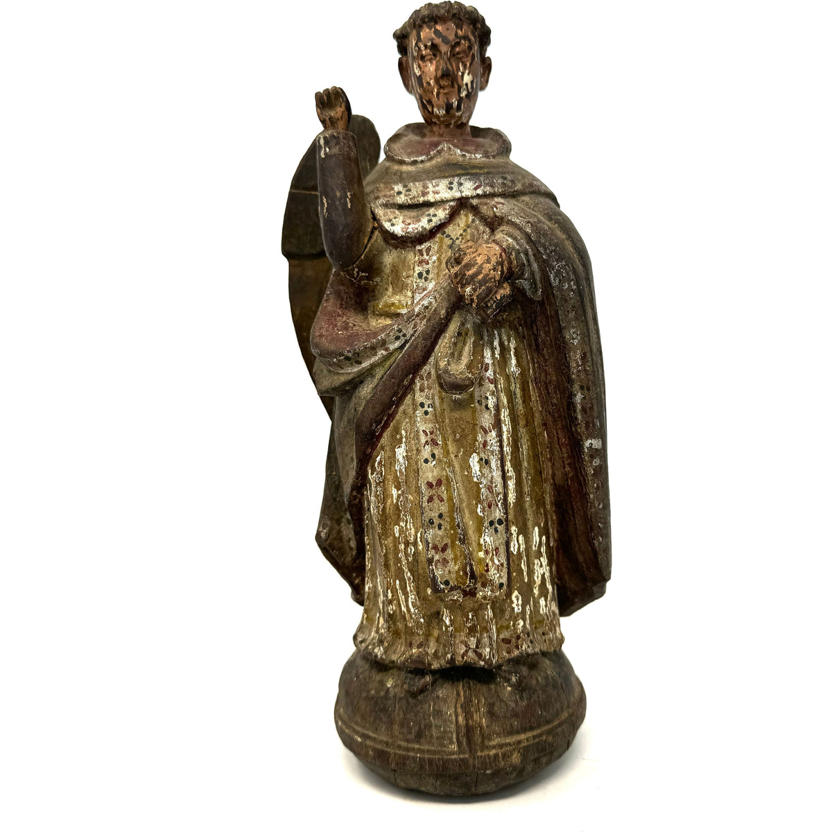 Early Spanish Colonial Philippine Santo of San Vicente Ferrer - 11" H
