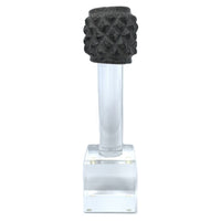 3 Pre-Columbian Stone & Copper Mace Heads on Custom Acrylic Stands