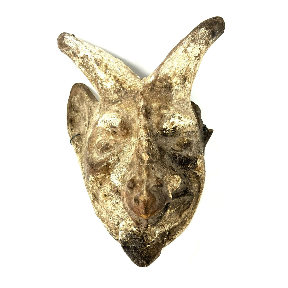1940s Diablo Mexican Mask Mold - 11.5" H X 9" W X 7" D