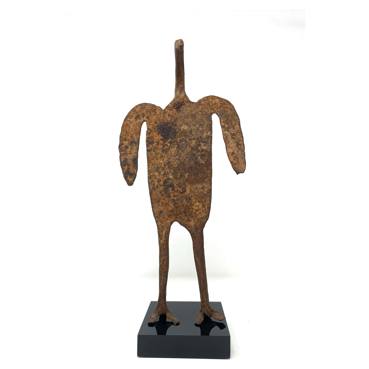 Abstract West African Metal Bird Figure