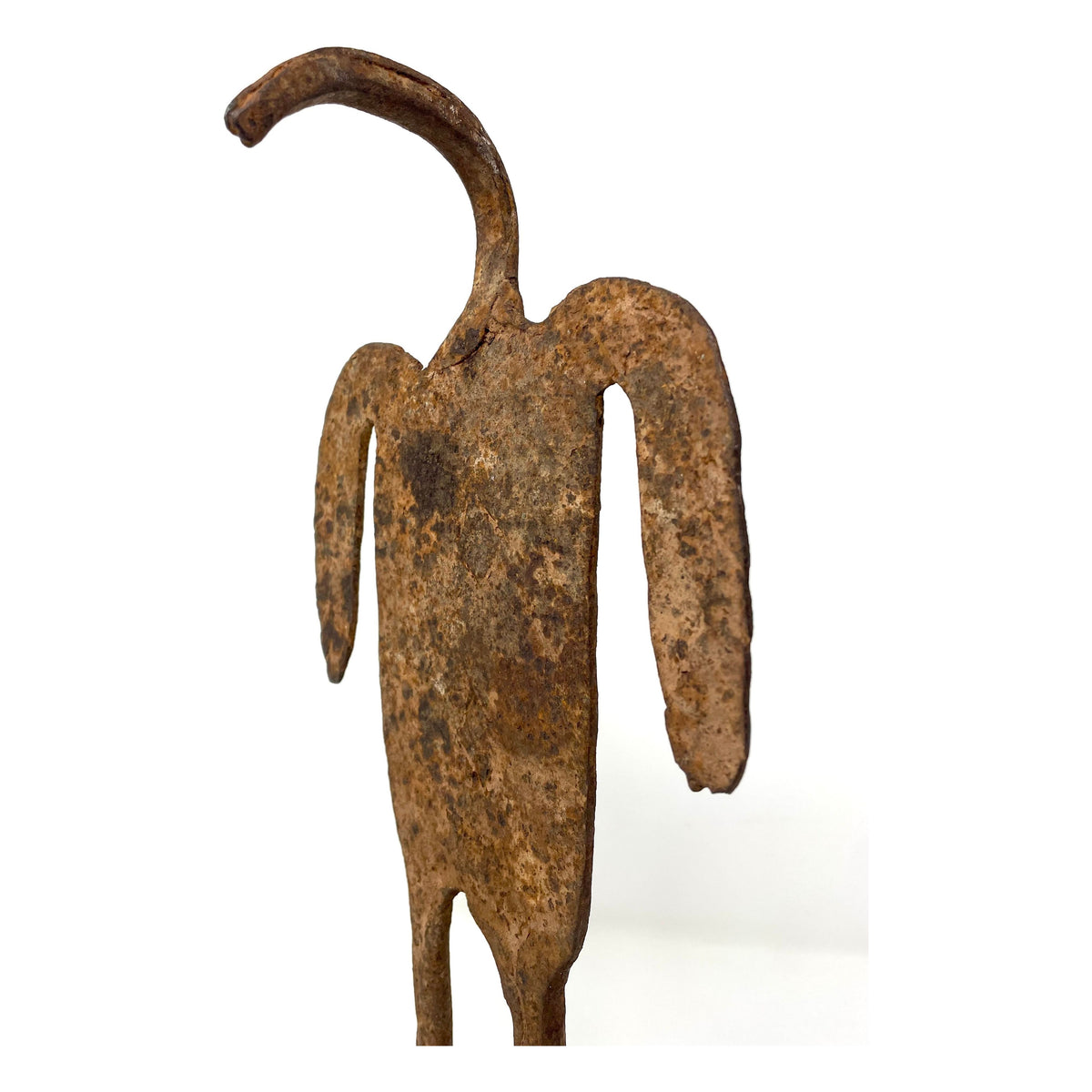 Abstract West African Metal Bird Figure