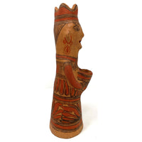 1950s Nahua Female Figurine from San Agustín Oapan, Guerrero, Mexico - 11.5" H X 4" Diam. (#4)