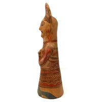 1950s Nahua Female Figurine from San Agustín Oapan, Guerrero, Mexico - 12" H X 5" Diam. (#2)