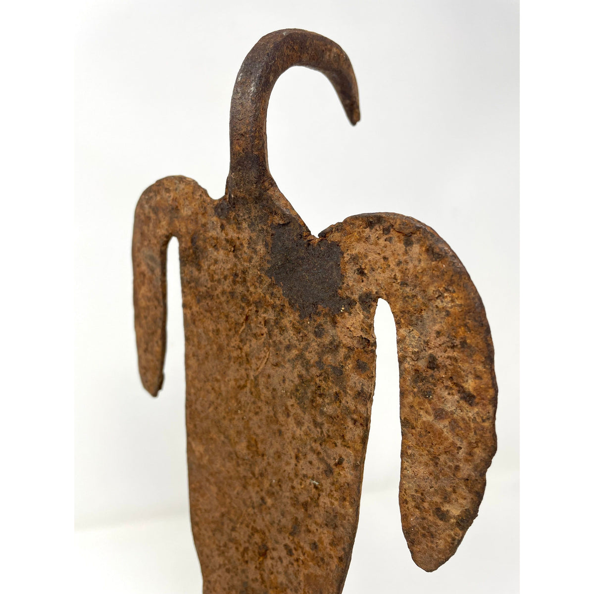 Abstract West African Metal Bird Figure