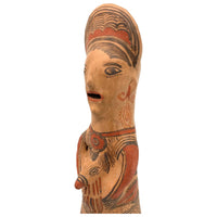 1950s Nahua Female Figurine from San Agustín Oapan, Guerrero, Mexico - 12" H X 4" Diam. (#1)