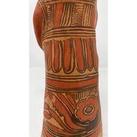 1950s Nahua Female Figurine from San Agustín Oapan, Guerrero, Mexico - 11.5" H X 4" Diam. (#4)