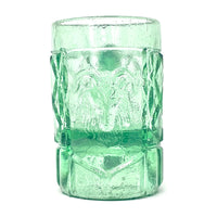 Set of Green Pressed Glass Mexican Pulque "Chivo" Beer Mugs