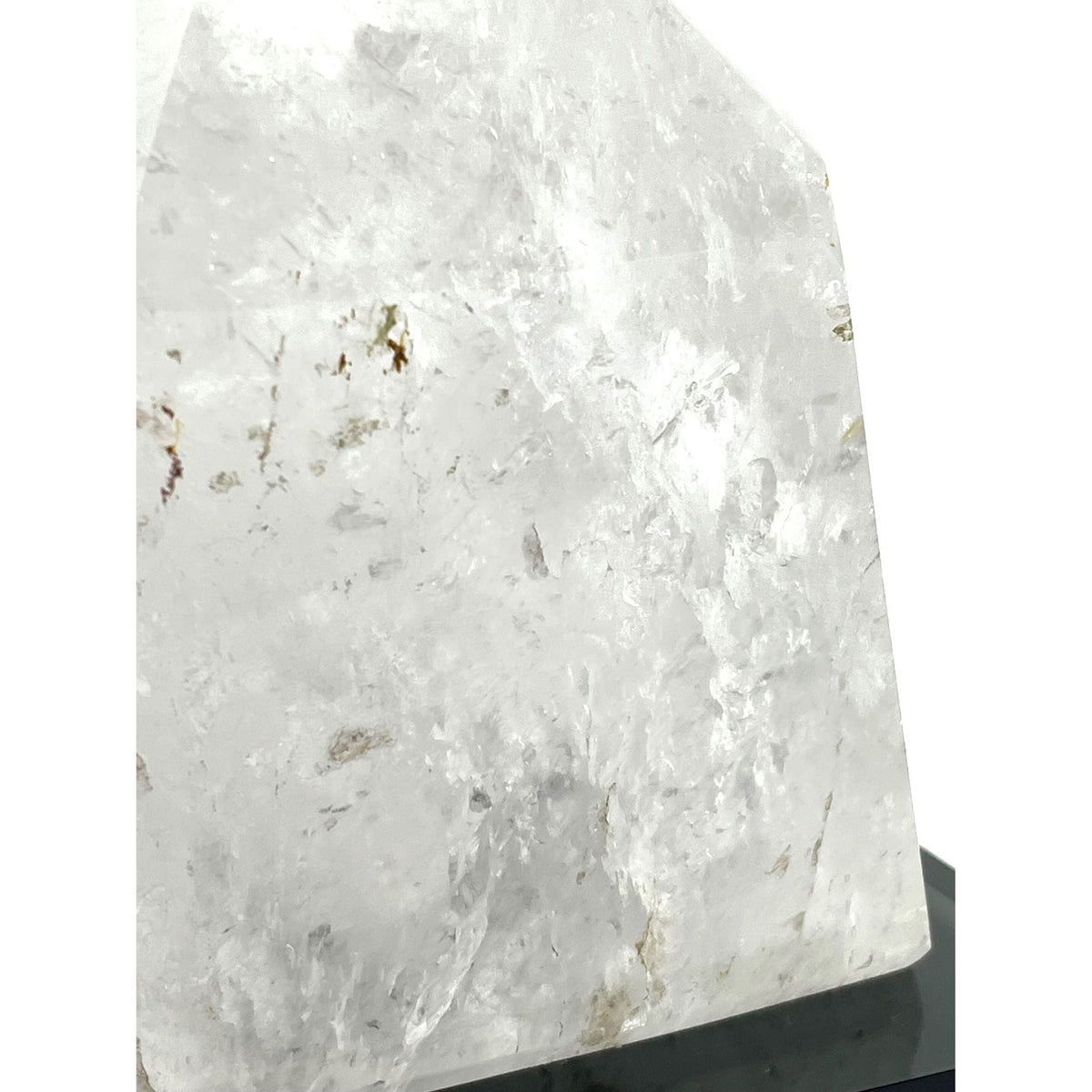 White/Opaque Milky Quartz Polygonal Crystal - 4.75" H X 5" L X 2.75" W