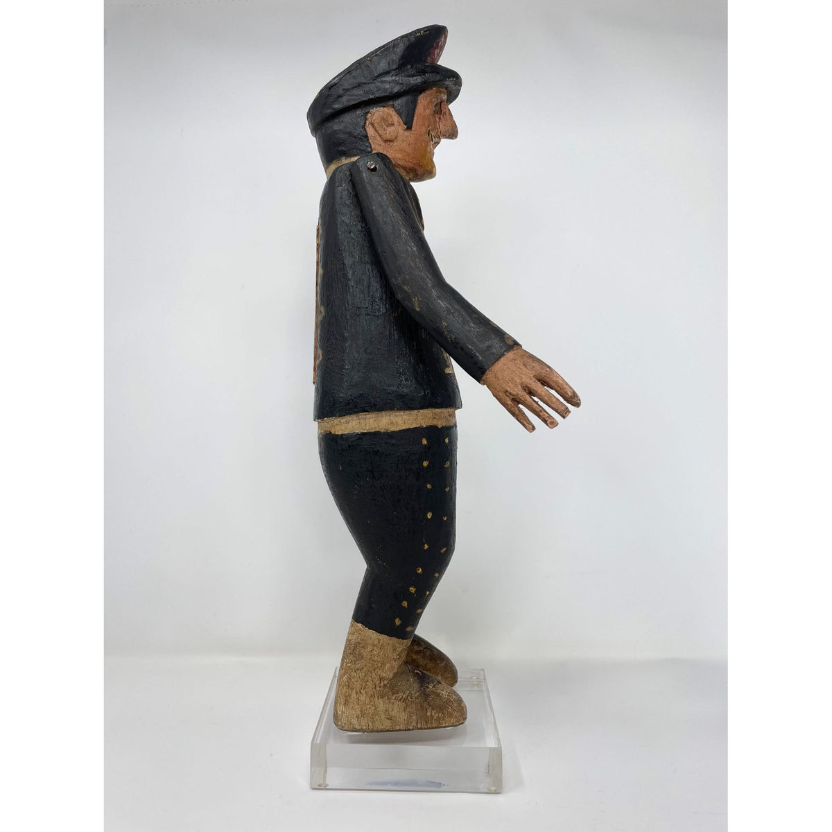 Colonial Philippine Reliquary Figure/Colonial Police Officer Sculpture