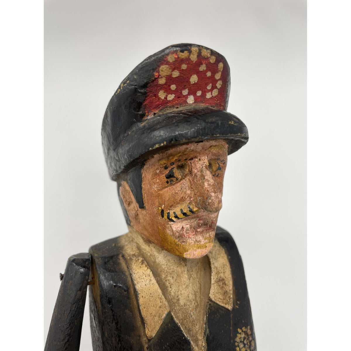 Colonial Philippine Reliquary Figure/Colonial Police Officer Sculpture