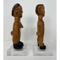 Ewe Male & Female Venavi 'Twin' Figures on Acrylic Bases from Ghana/Togo