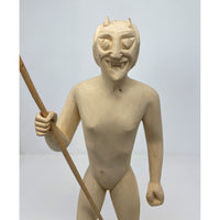 Vintage Mexican Carved Wooden Devil