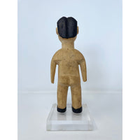 Ewe Female Venavi 'Twin' Figure on Acrylic Base from Ghana/Togo Measuring 8.75 Inches Tall