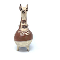 Vintage Folk Art Llama from Peru Measuring 9 Inches Tall by 7.5 Inches Long