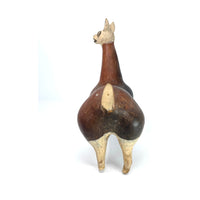 Vintage Folk Art Llama from Peru Measuring 10 Inches Tall by 7 Inches Long