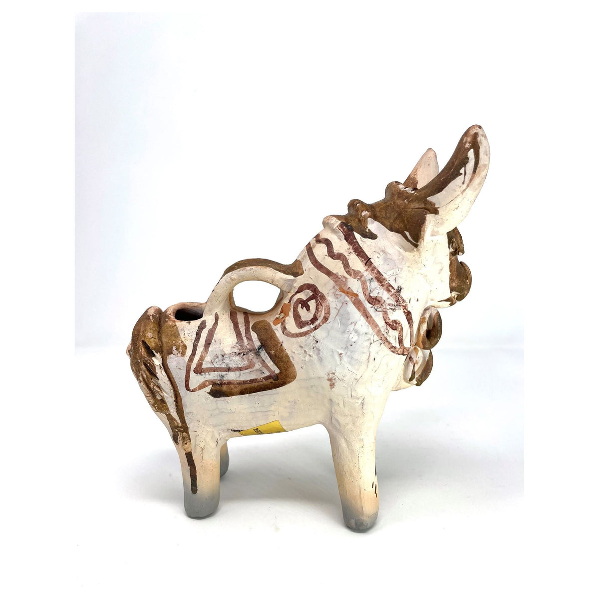 Pucará Folk Art Bull from Peru - 7.5" H X 7.5" L X 3" W