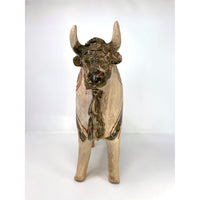 Vintage Pucará Folk Art Bull from Peru - 13" H X 11" L X 4.5" W