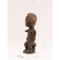 Seated Female Luba Carving from DRC