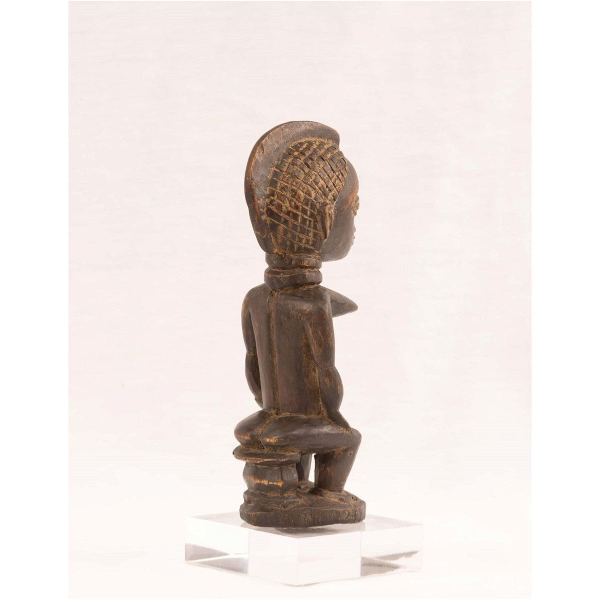 Seated Female Luba Carving from DRC