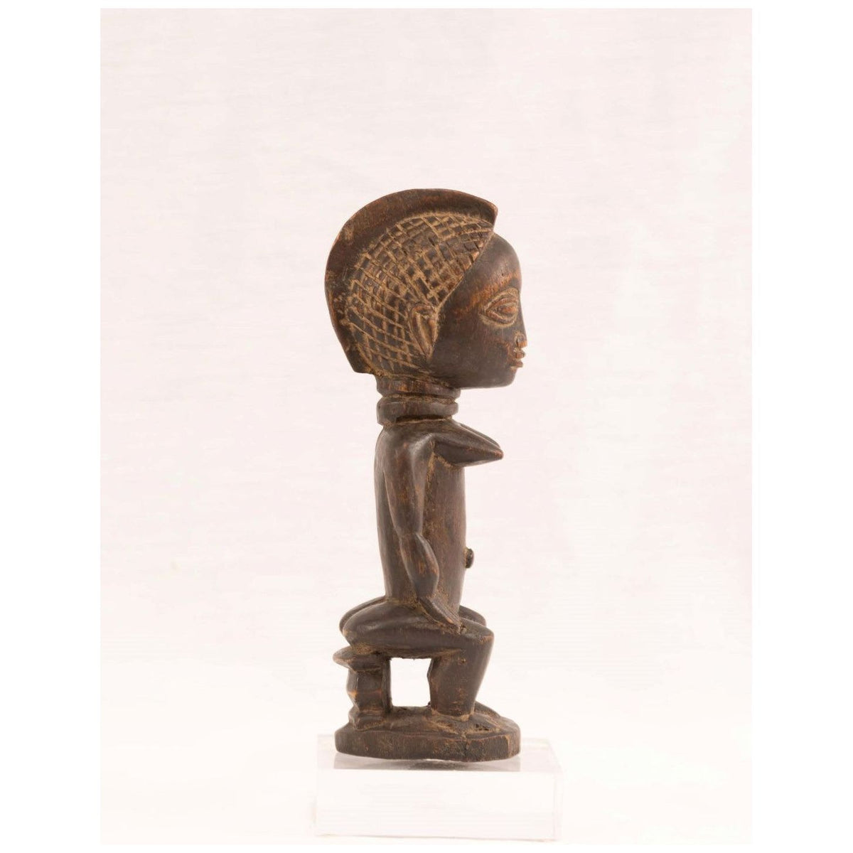 Seated Female Luba Carving from DRC