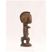 Seated Female Luba Carving from DRC