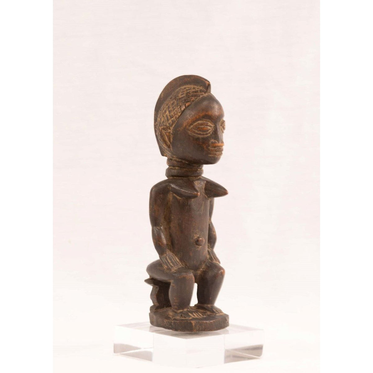 Seated Female Luba Carving from DRC