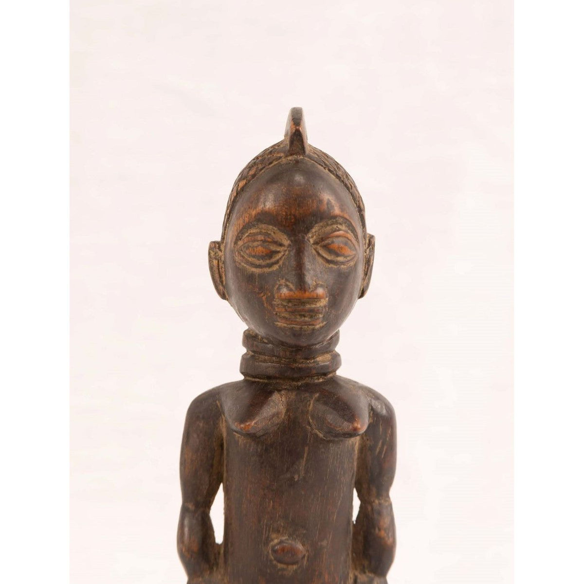 Seated Female Luba Carving from DRC