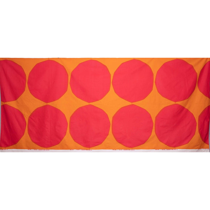 1959 Marimekko ‘Isot Kivet’ Pink & Orange Print - 9.75' L X 4.7' W