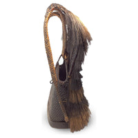 Museum-Quality Ifugao Takba/Inabnūtan Hunter's Backpack from the Philippines - 23" H X 16 in. W X 7 in. D