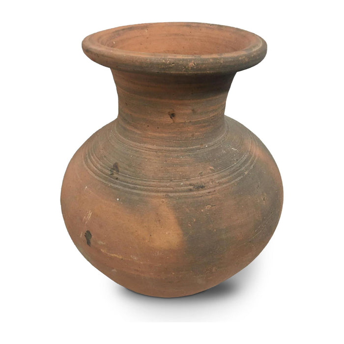 Chinese Ming Dynasty Rust & Gray Martaban Earthenware Pot.