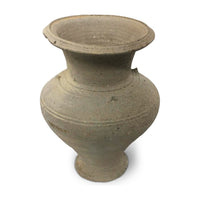 Large Ban Chiang Incised Grey-Ware Vase-Shaped Pottery Vessel - 12.5" H X 9.5" Diam.