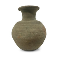 Chinese Ming Dynasty Martaban Earthenware Pot with Gray Tones - 11.5" H X 11" Diam.