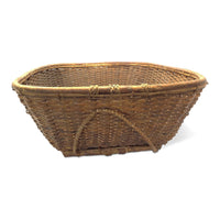 Labba Farmwork Basket with Handles from the Philippines Measuring 8.5 Inches Tall and 20 Inches Long by 17.5 Inches Wide