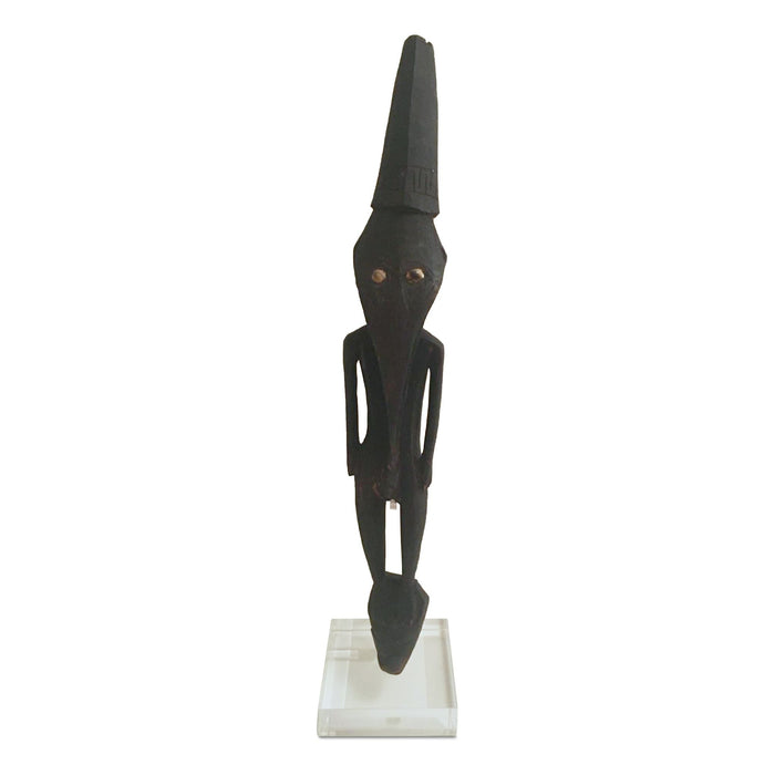 Mid-Century Birdhead Figure from Papua New Guinea (PNG) - 24" H X 4" W