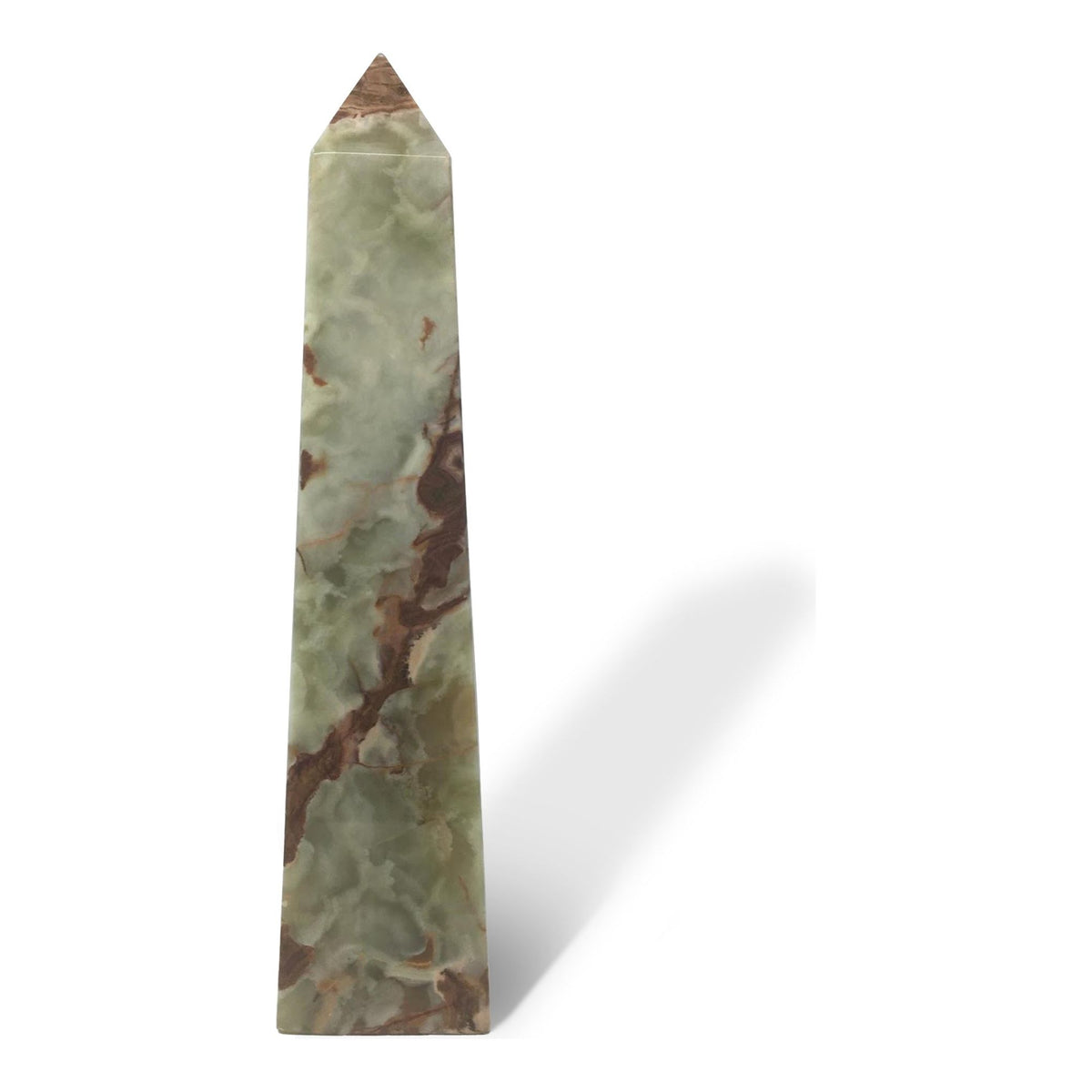 Multicolor/Green Solid Onyx Obelisk (Large)