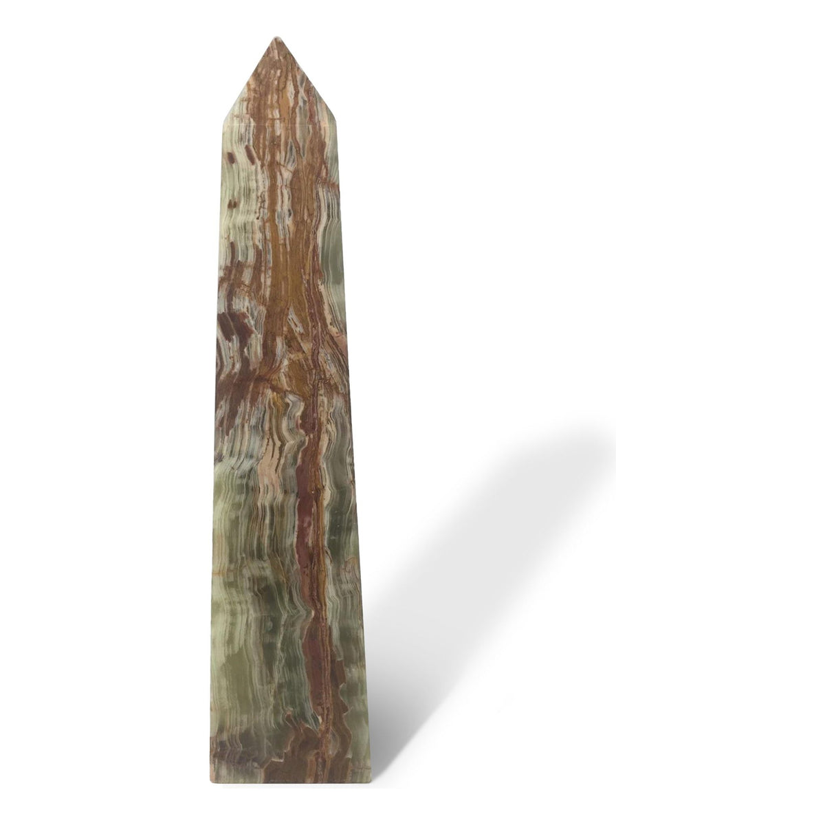 Multicolor/Green Solid Onyx Obelisk (Large)