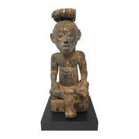 Kuba Peoples Wood Statue of King Mishé from Congo