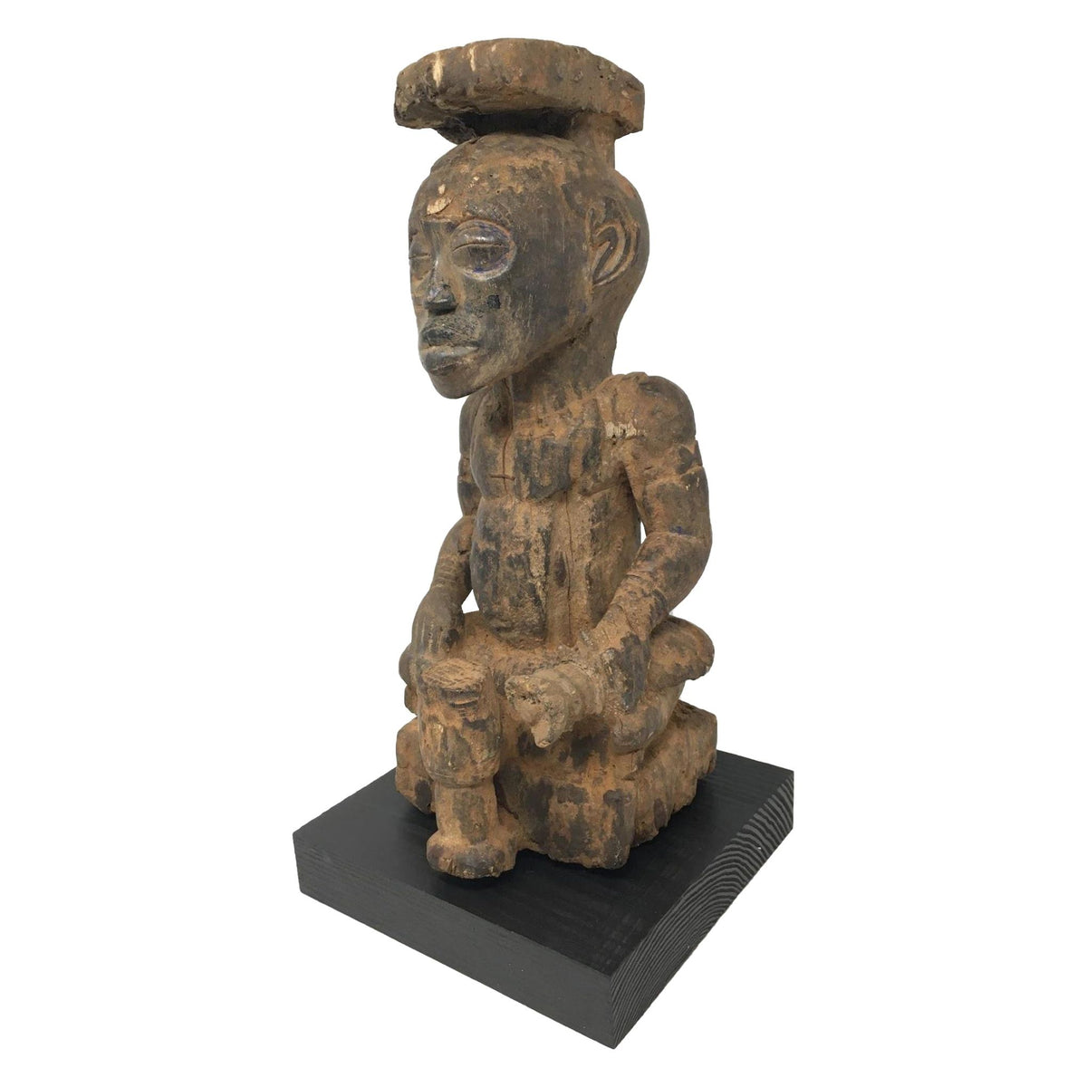 Kuba Peoples Wood Statue of King Mishé from Congo