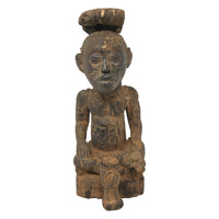 Kuba Peoples Wood Statue of King Mishé from Congo