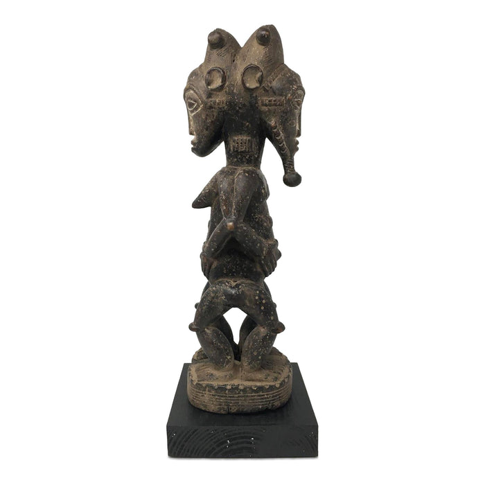 Baule Husband & Wife Ancestral Figure - 16" H X 5" W X 5" D
