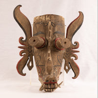 Hudoq Dayak Animal Mask from Borneo/Indonesia - 21" H X 15" W X 17" D