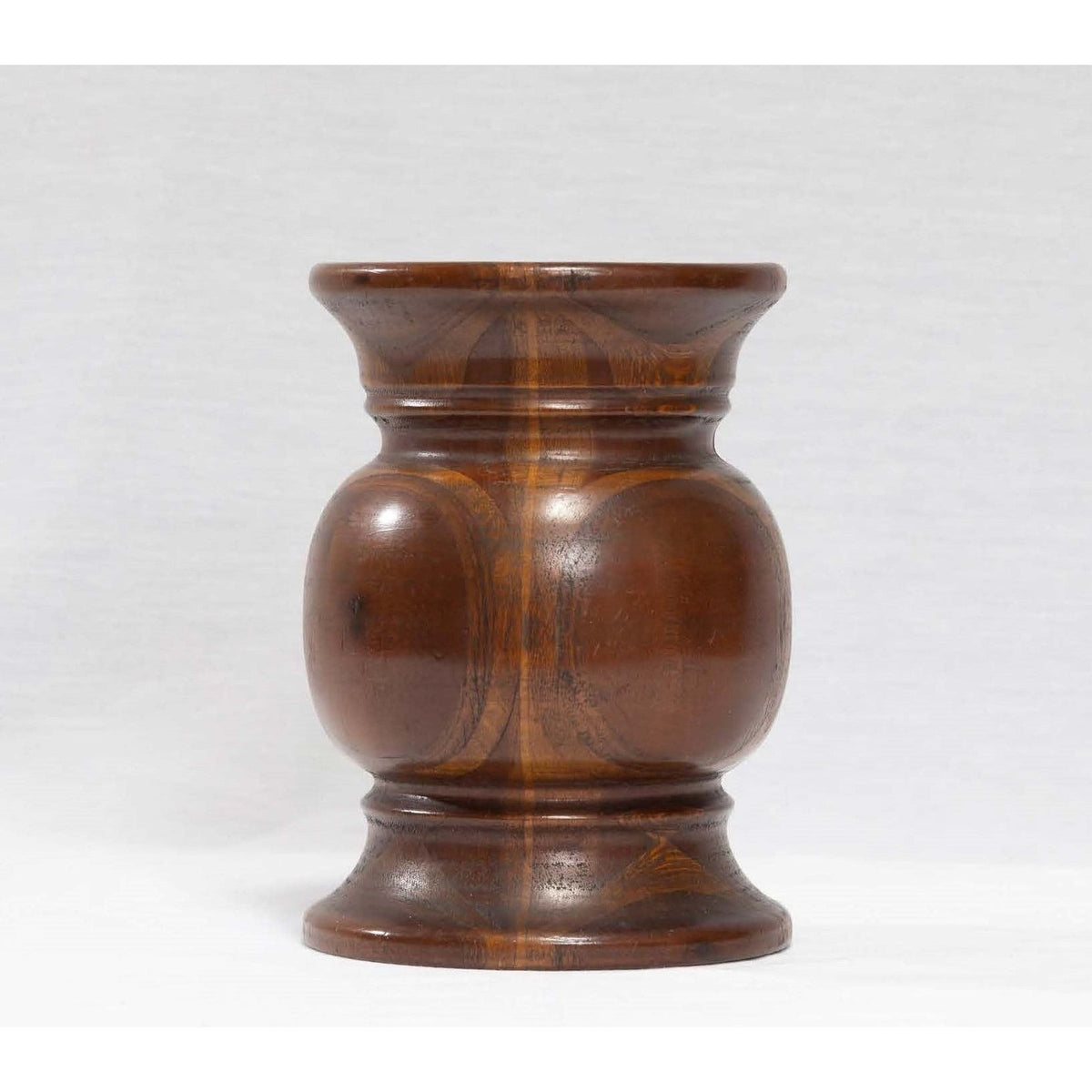 Vintage Americana Turned Wooden Vase/Candle Holder/Base from New England