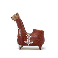 Small Vintage Folk Art Llama or Alpaca from Peru Measuring 5 Inches Tall by 5 Inches Long