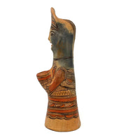 1950s Nahua Female Figurine from San Agustín Oapan, Guerrero, Mexico - 12" H X 4" Diam. (#3)