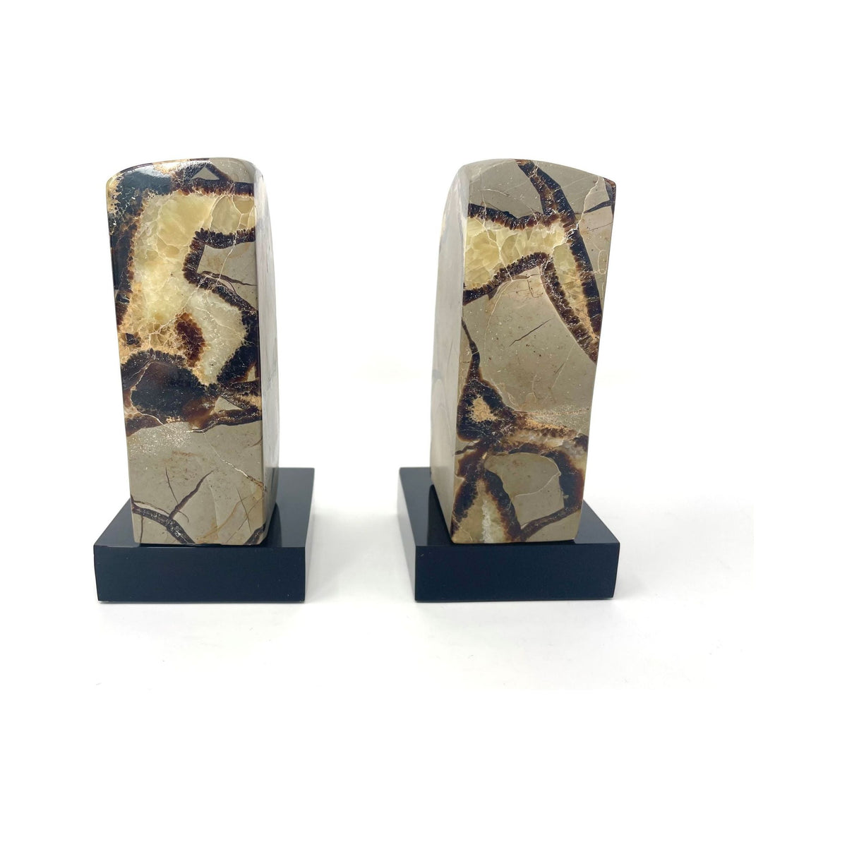 Pair of Septarian Agate Bookends